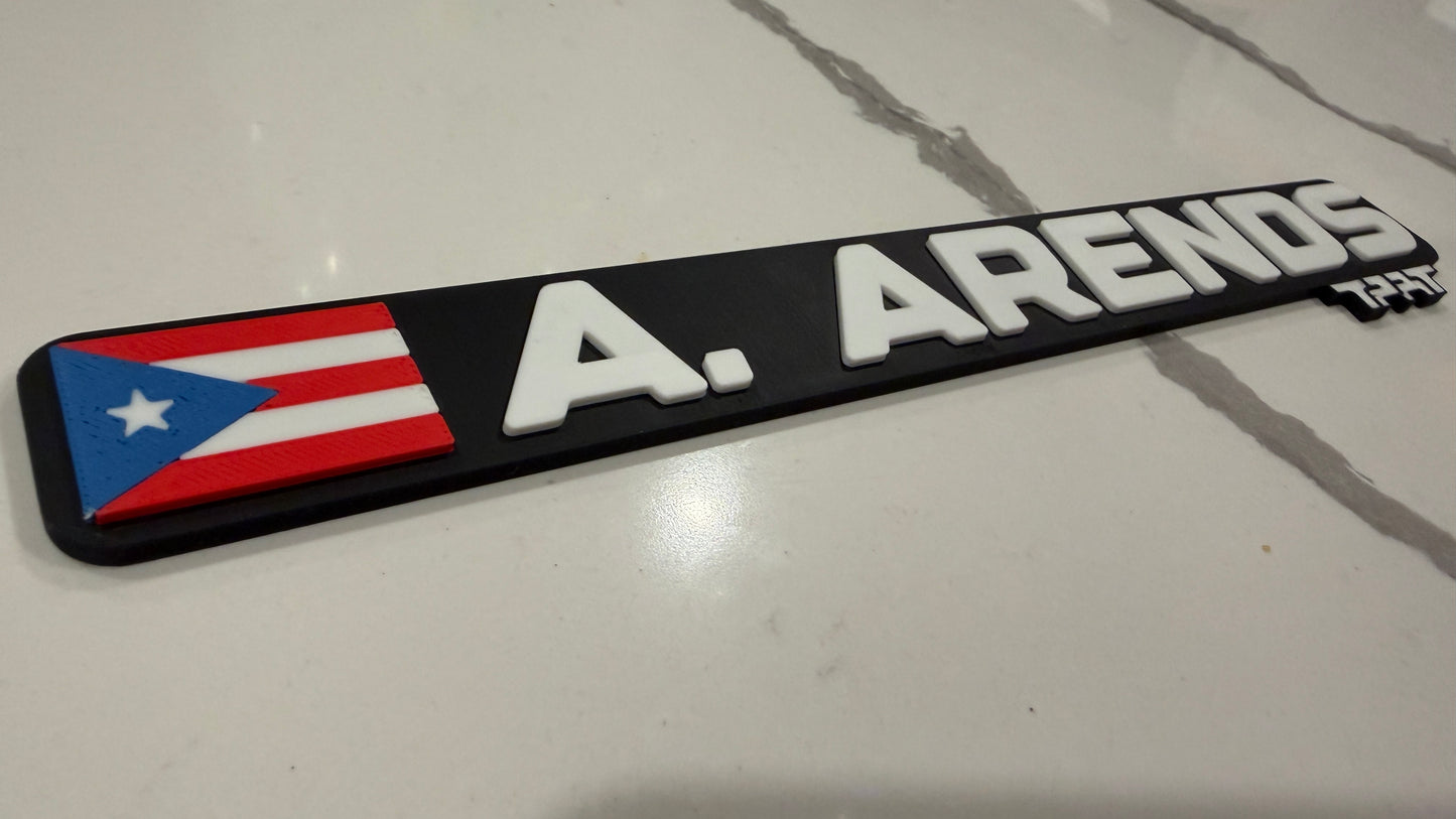 Sim Racing Custom Name Plate - Team Version