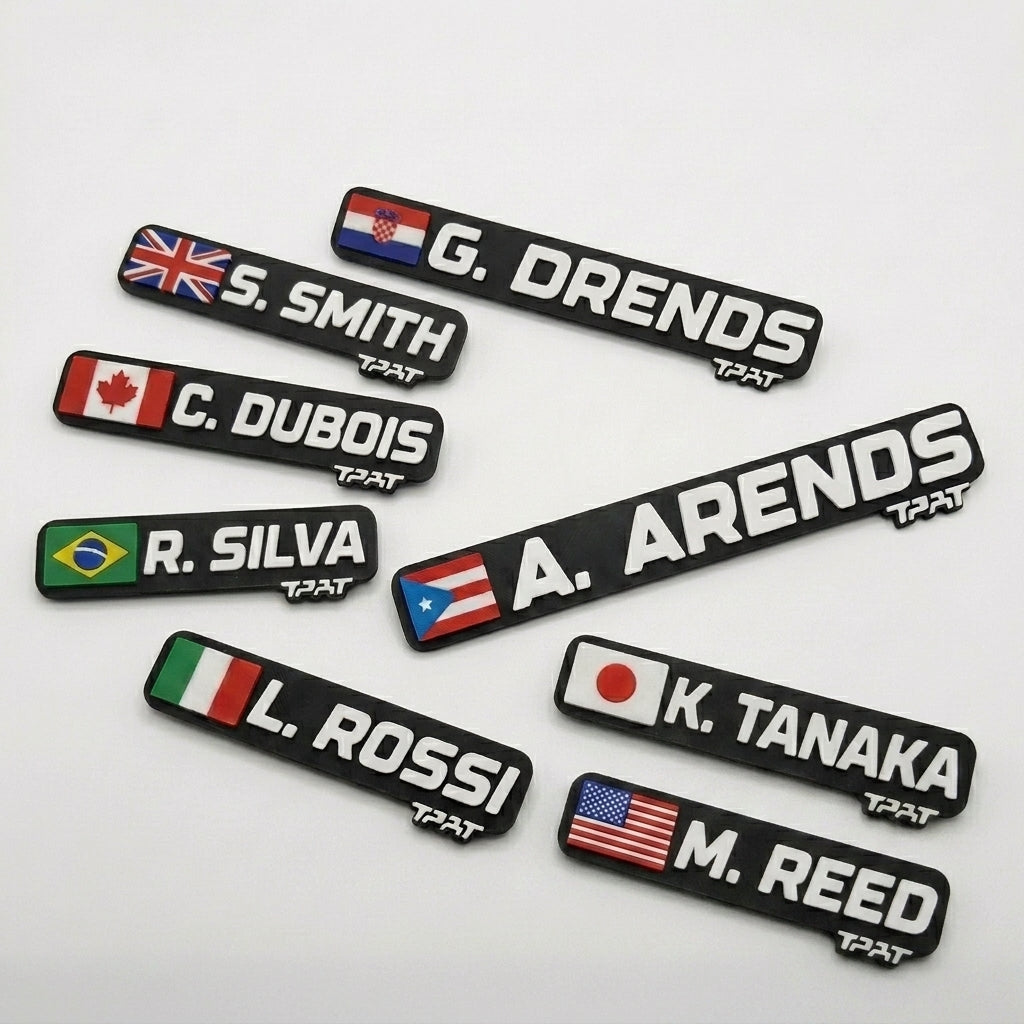 Sim Racing Custom Name Plate - Team Version